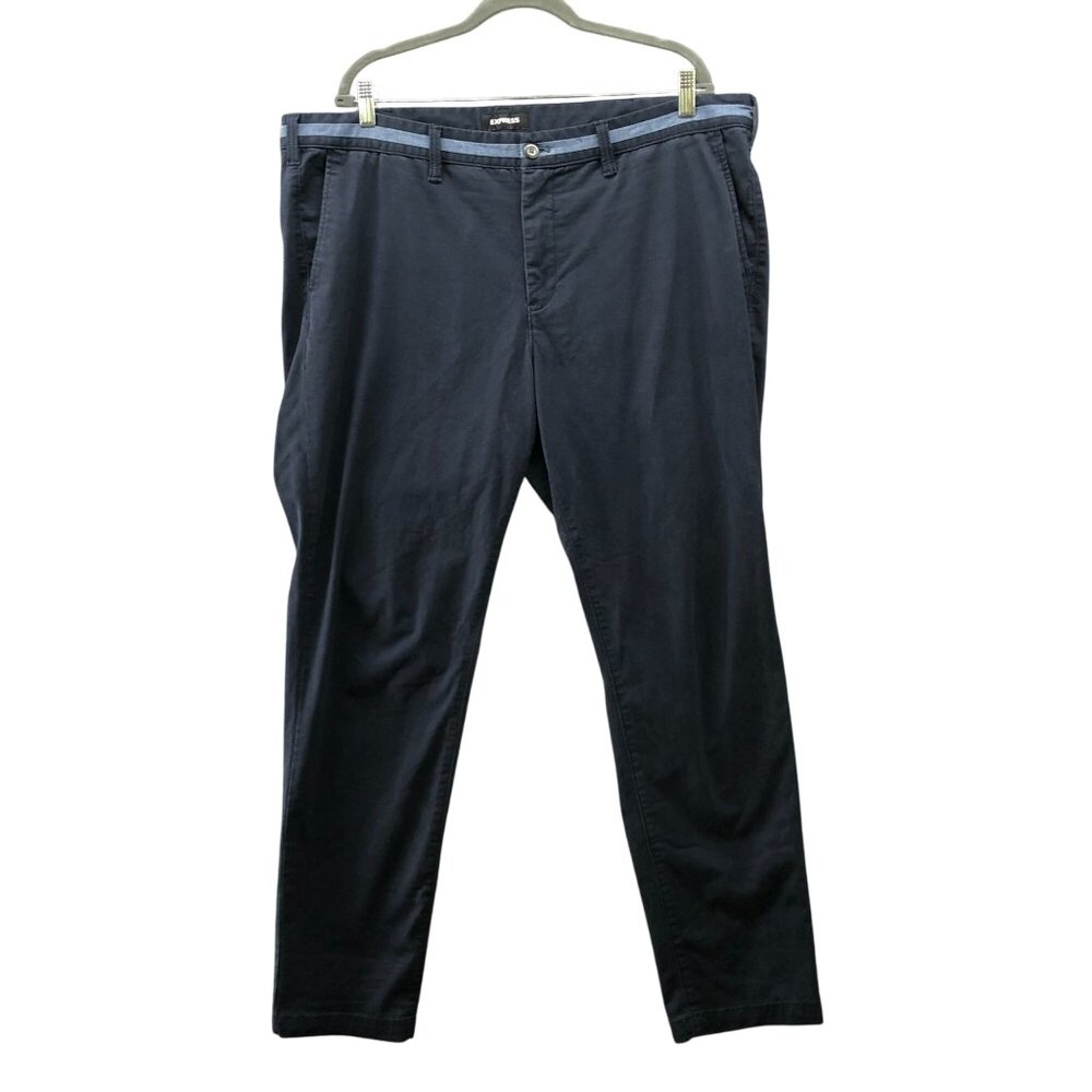 Express Skinny Chino Pants Mens 40x32 (40x31) Navy Blue 365 Comfort‎ Stretch
